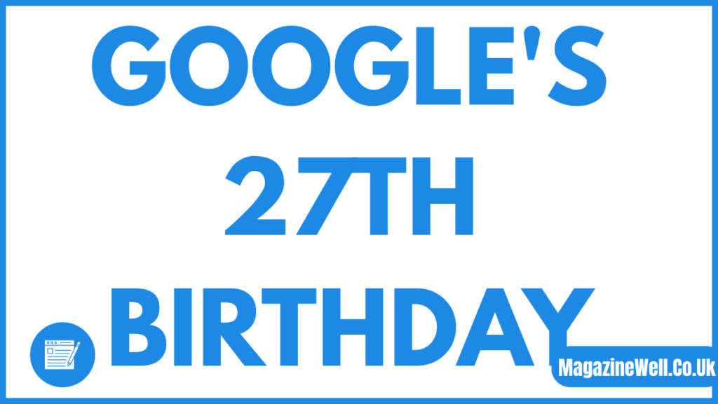 google's 27th birthday